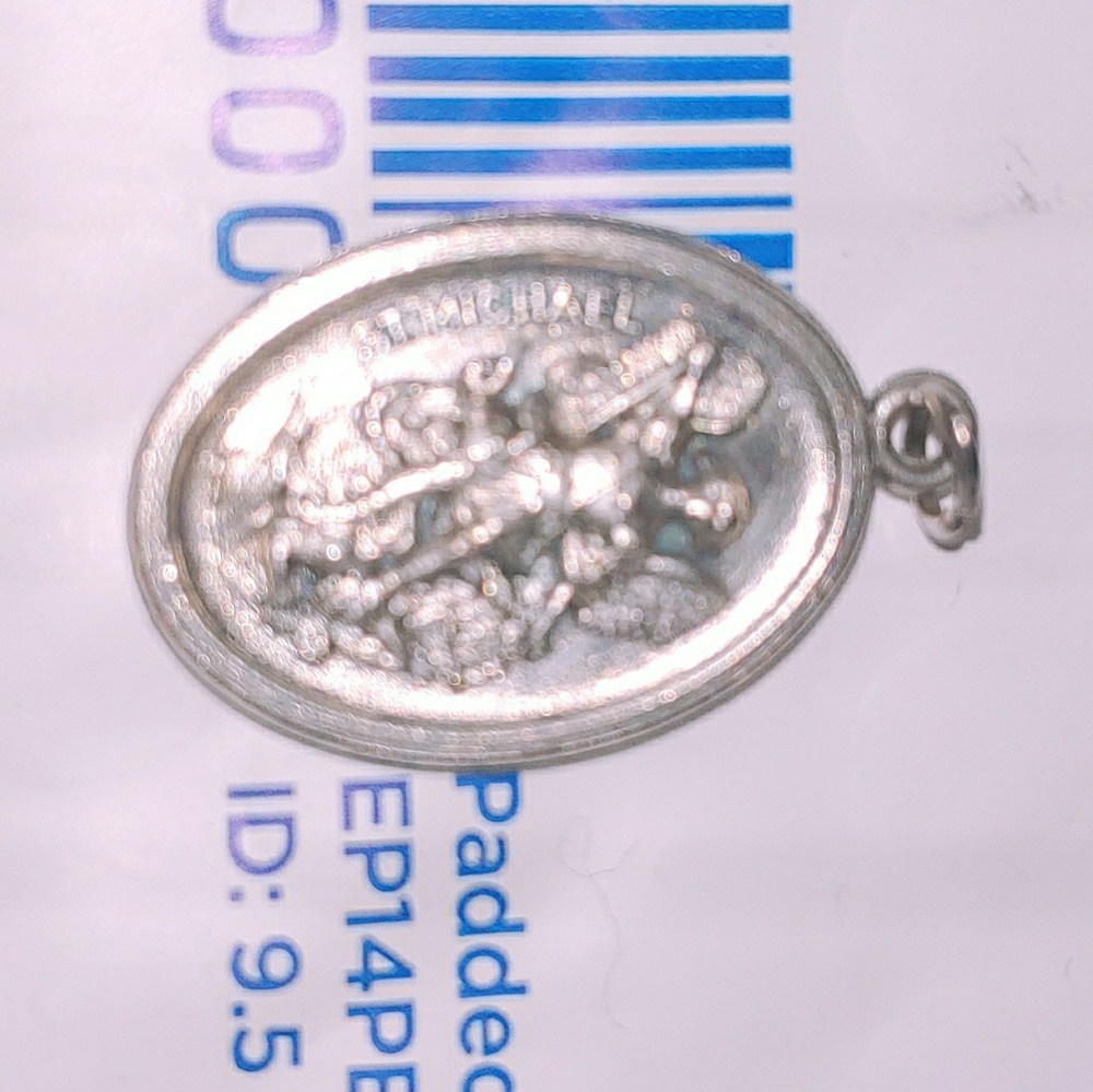 Victorian Age Silver St. Michael Medal